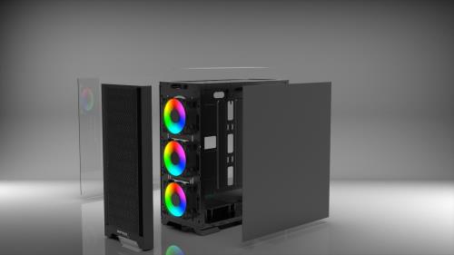 EMPOUSA EMG-17XB 4X120MM FAN RGB + Gaming ATX PSU YOK KUMANDA VAR - Kasalar ürünleri tekizmir.com'da